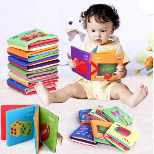 Soft Unfolding Activity Books Baby Toy Infant Sun Cloth Book Toys Doll